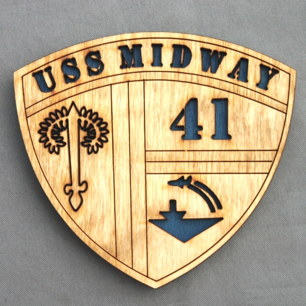 USS Midway Patch Magnet